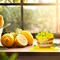 4-Piece Summer Lemon Table Centerpiece – Wooden Farmhouse Sign Décor for Parties, Dining Tables, and Home (Lemon)